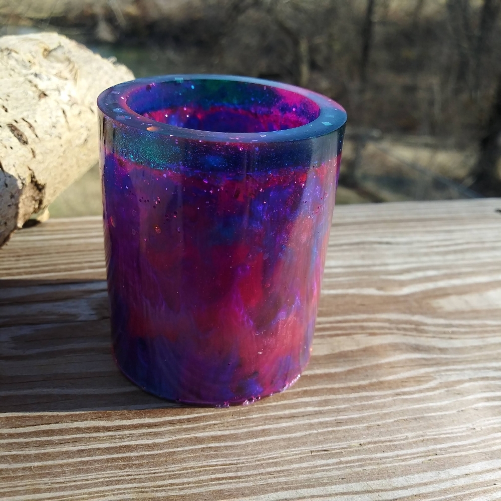 ๐SOLD๐HAND CRAFTED Galaxy Pen Holder Resin Art - Picture 10 of 16